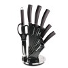 Набір ножів у підставці, 8 предметів, Berlinger Haus Metallic Line, Carbon Pro, BH-2685