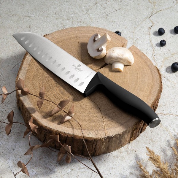 НАБІР З 5 КУХОННИХ НОЖІВ З ЛЕЗОМ BERLINGER HAUS BH-2943 МАТОВИЙ ЧОРНИЙ