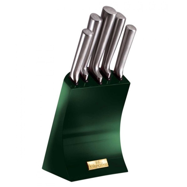Zestaw noży w stojaku Berlinger haus EMERALD METALLIC LINE BH-2448 (6 elementów)