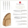 Набір ножів у бамбуковому блоці, 10 предметів, Berlinger Haus Sahara BH-3121