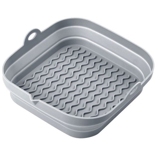 НАБІР СИЛІКОНОВИХ ВСТАВОК ДЛЯ ФРИТЮРНИЦІ БЕЗ ЖИРУ, 2 ШТУКИ, КВАДРАТНІ 20 СМ, СКЛАДНІ KLAUSBERG KB-7790