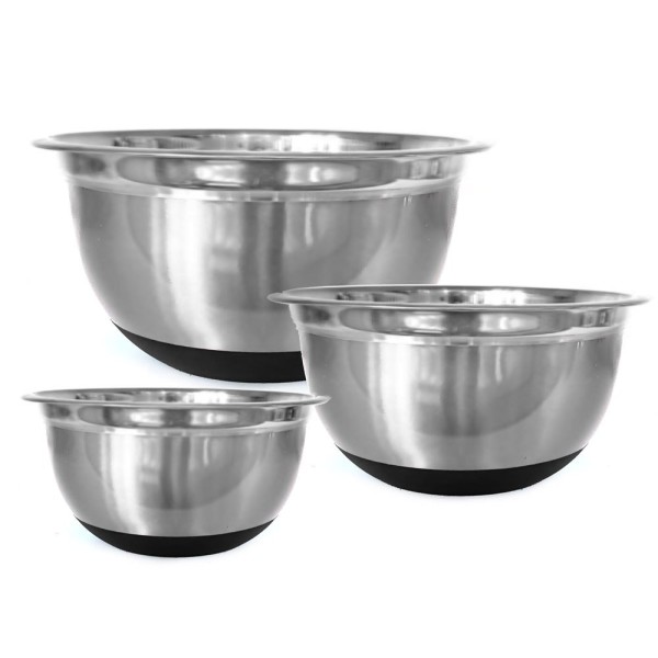 Zestaw misek Kinghoff KB-7388 (3 szt., stal z silikonową podstawą)