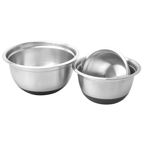 Zestaw misek Kinghoff KB-7388 (3 szt., stal z silikonową podstawą)