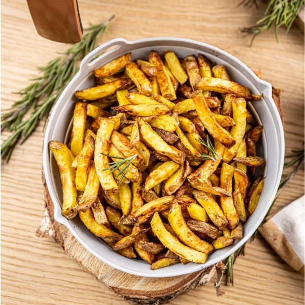 НАБІР СИЛІКОНОВИХ ВСТАВОК ДЛЯ ФРИТЮРНИЦІ БЕЗ ЖИРУ, 2 ШТУКИ, КРУГЛІ, 20 СМ, СКЛАДНІ, KLAUSBERG KB-7789