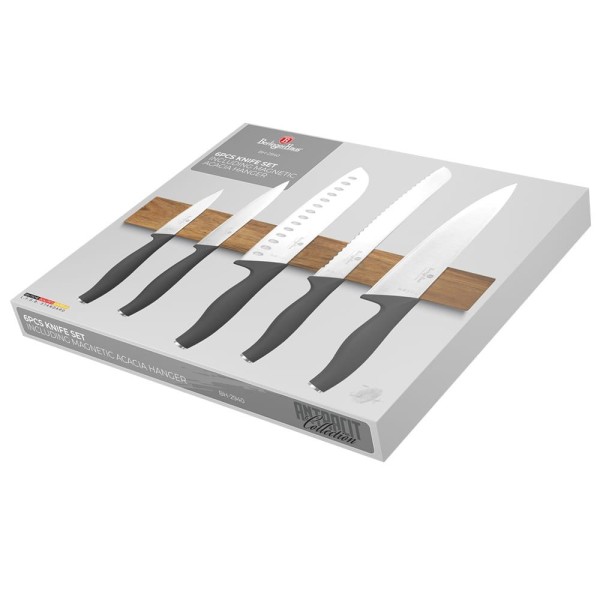 Zestaw noży z listwą magnetyczną Berlinger haus BH-2940 (6 elementów)