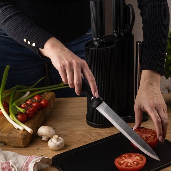 Zestaw noży i desek kuchennych Klausberg KB-7980 (w stojaku)