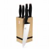 Набір ножів у бамбуковому блоці, 6 предметів, BERLINGER HAUS BLACK ROSE BH-2970