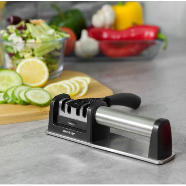 Ostrzałka do noży i nożyczek Kinghoff KH-1635 (3-etapowa)