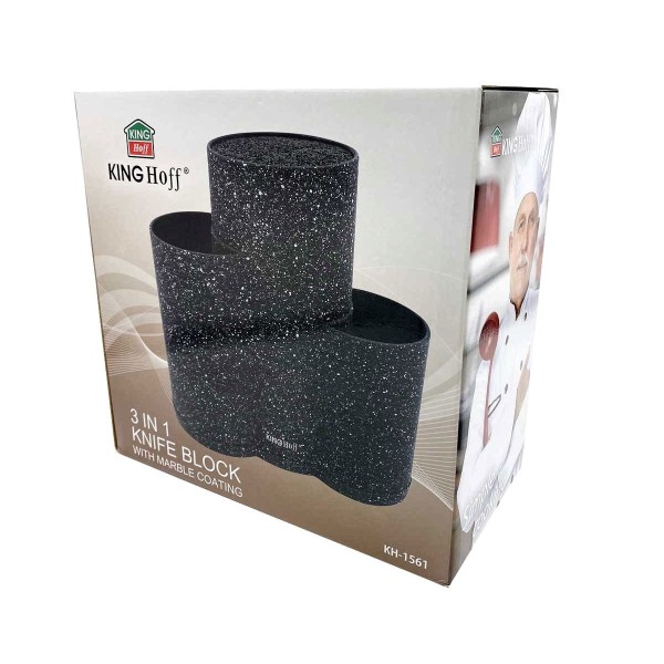 Blok na noże Kinghoff KH-1561 (czarny)