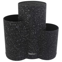 УНІВЕРСАЛЬНА ПІДСТАВКА ДЛЯ НОЖІВ 3-в-1 KINGHOFF KH-1561 ЧОРНА