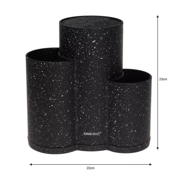 Blok na noże Kinghoff KH-1561 (czarny)