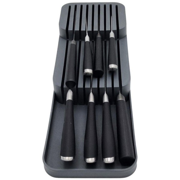 Organizer na noże VILDE blok wkład do szuflady (szary)