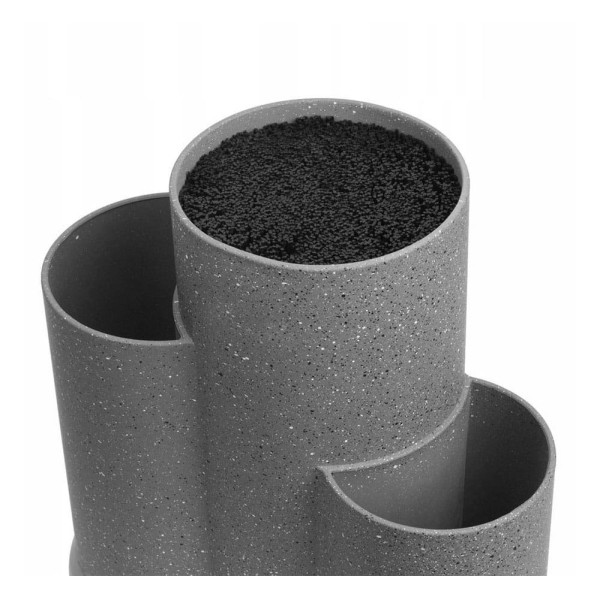 УНІВЕРСАЛЬНА ПІДСТАВКА ДЛЯ НОЖІВ 3-в-1 KINGHOFF KH-1568 СІРА