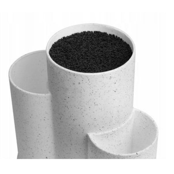 УНІВЕРСАЛЬНА ПІДСТАВКА ДЛЯ НОЖІВ KINGHOFF KH-1585 3-В-1 БІЛА