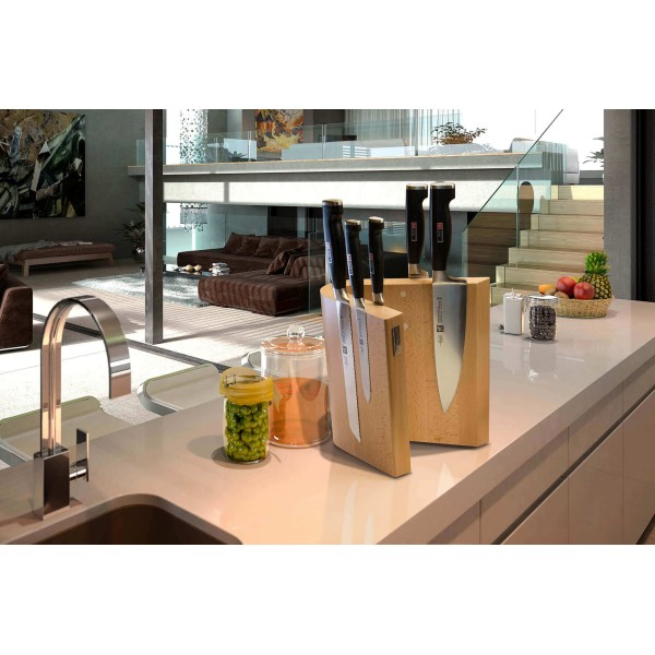 Магнітний блок для ножів ARTELEGNO GRAND PRIX з букового дерева