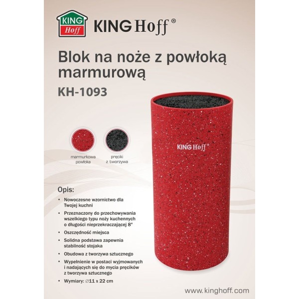 Uniwersalny stojak na noże Kinghoff KH-1093 (stalowy)