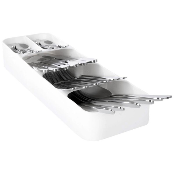 ОРГАНІЗАТОР ДЛЯ СТОЛОВИХ ПРИЛАДІВ, ВСТАВКА ДЛЯ ШУРМАШИ, білий 229010-B