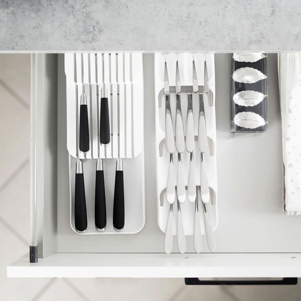 ОРГАНІЗАТОР ДЛЯ СТОЛОВИХ ПРИЛАДІВ, ВСТАВКА ДЛЯ ШУРМАШИ, білий 229010-B