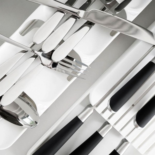 ОРГАНІЗАТОР ДЛЯ СТОЛОВИХ ПРИЛАДІВ, ВСТАВКА ДЛЯ ШУРМАШИ, білий 229010-B