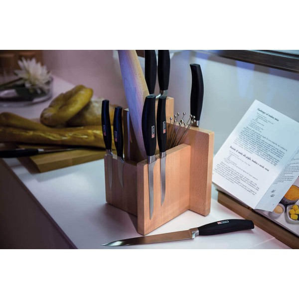 ARTELEGNO KOMBI Магнітна підставка для ножів з контейнером