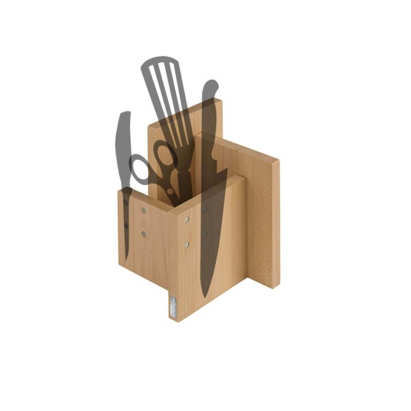 ARTELEGNO KOMBI Магнітна підставка для ножів з контейнером