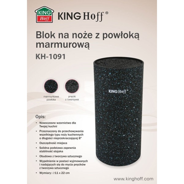 Uniwersalny stojak na noże Kinghoff KH-1091 (metal)