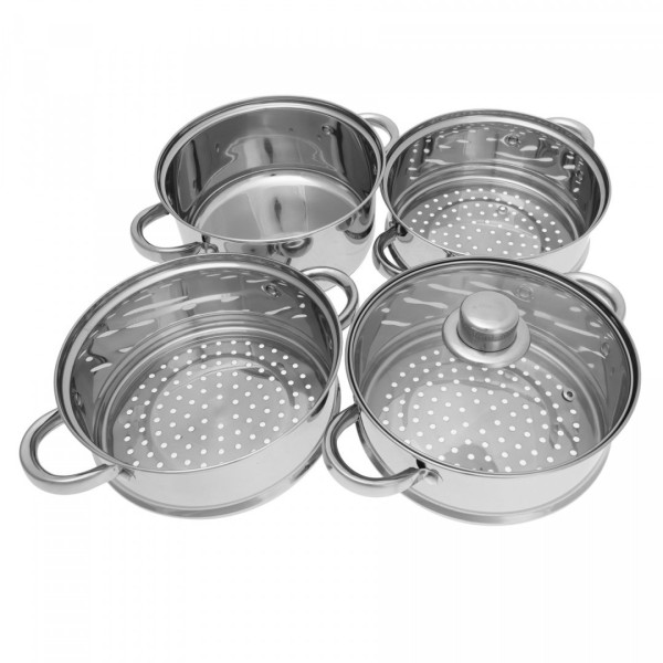 Каструлі для пароварки 11л 5 елементів 20см KiNGHOFF KH-3322