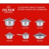 НАБІР СТАЛЕВИХ КАСТРУЛІВ 12 ШТУК ZILNER ZL-8102