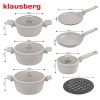 Набір з 12 мармурових посуду KLAUSBERG KB-7967