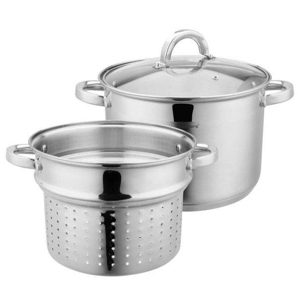 Каструля для приготування макаронів KLAUSBERG KB-7738, 7,5 л, 24 см, 3 ел.