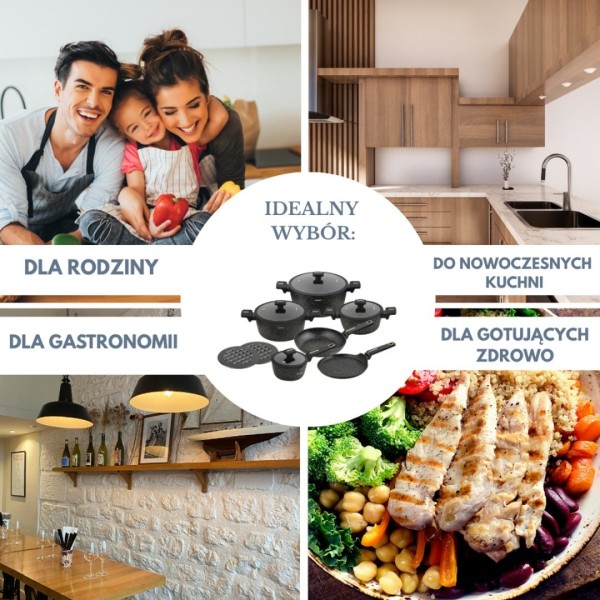 Zestaw garnków Klausberg KB-7966 (12 elementów)