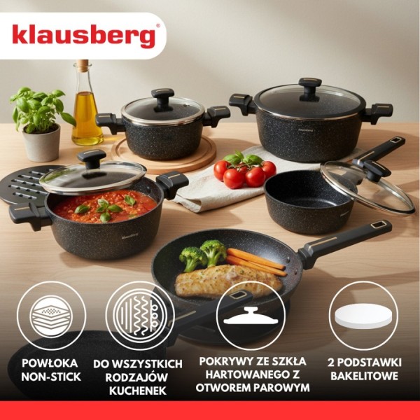 Zestaw garnków Klausberg KB-7966 (12 elementów)