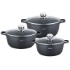 НАБІР З 3 КАСТРУЛ 2, 3, 4, 5, 6,5 Л KINGHOFF KH-1606