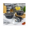 НАБІР З 3 КАСТРУЛ 2, 3, 4, 5, 6,5 Л KINGHOFF KH-1606