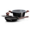 Набір з 3 горщиків 24 см BERLINGER HAUS EBONY ROSEWOOD LINE BH-6782