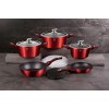 Набір з 13 горщиків BERLINGER HAUS METALLIC LINE BURGUNDY BH-7030