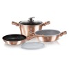 Набір каструль та сковорідок BERLINGERHAUS BH-7047 кольору рожевого золота
