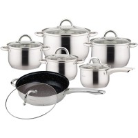 СРІБНІ МАРМУРОВІ ГОРЩИКИ KiNGHOFF, 12 ШТУК, KH-4457