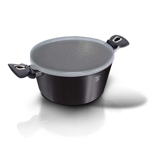 Zestaw garnków i patelni Berlinger haus BH-7052 CARBON PRO (z powłoką carbon)