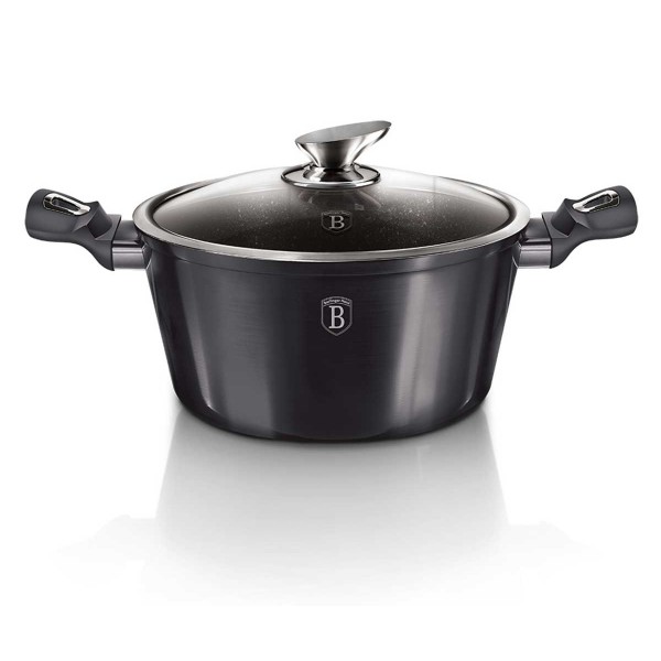 Zestaw garnków i patelni Berlinger haus BH-7052 CARBON PRO (z powłoką carbon)