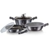Zestaw garnków i patelni Berlinger haus BH-7052 CARBON PRO (z powłoką carbon)