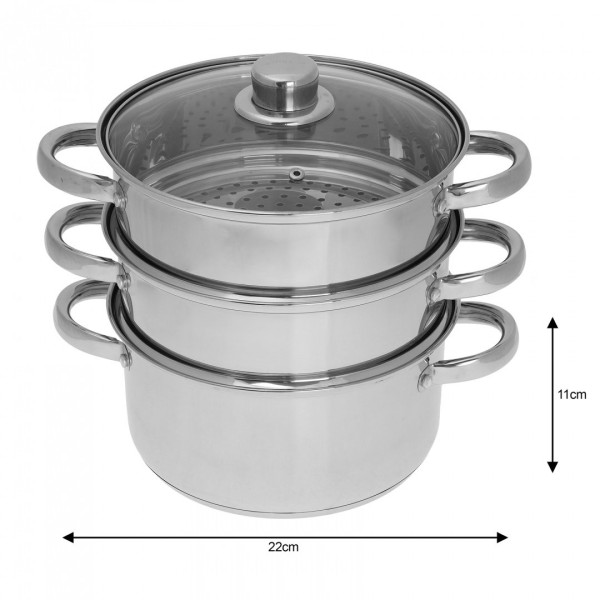 Пароварки 4 шт. / 22 см KiNGHOFF KH-3328