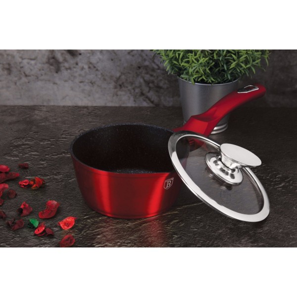 Набір горщиків BERLINGER HAUS METALLIC LINE BURGUNDY BH-6781 з 16 предметів