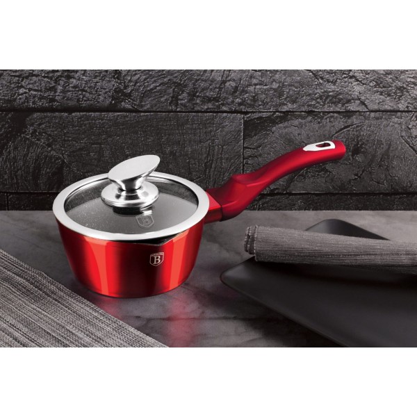 Набір горщиків BERLINGER HAUS METALLIC LINE BURGUNDY BH-6781 з 16 предметів