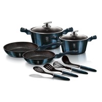 Горщики BERLINGER HAUS 10 предметів, металеві, аквамаринові BH-6143