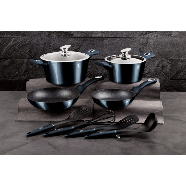 Горщики BERLINGER HAUS 10 предметів, металеві, аквамаринові BH-6143