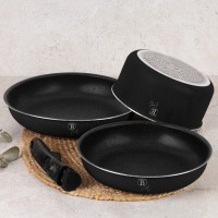 Набір каструль BerlingerHaus Monaco Collection BH-8258 з 9 предметів зі знімною ручкою
