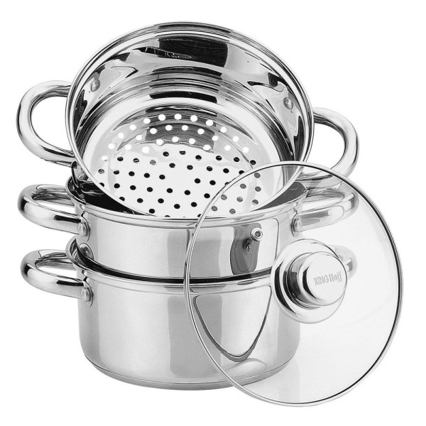 Zestaw garnków do gotowania na parze Kinghoff KH-3316 (4 elementy)