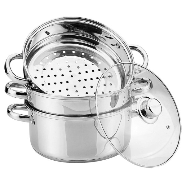 Garnki do gotowania na parze Kinghoff KH-3319 (4 elementy 24 cm)