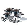 Набір посуду BERLINGER HAUS METALLIC AQUAMARIN BH-7183, 22 предмети